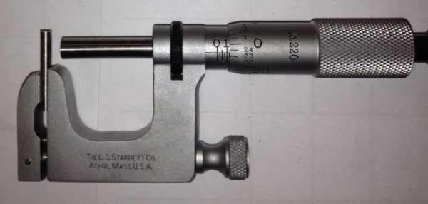 0" - 1" ... STARRETT ANVIL (PIN) MICROMETERS