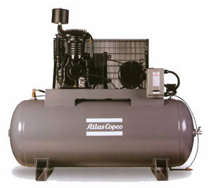 7.5 HP ATLAS COPCO ... HORIZONTAL AIR COMPRESSOR